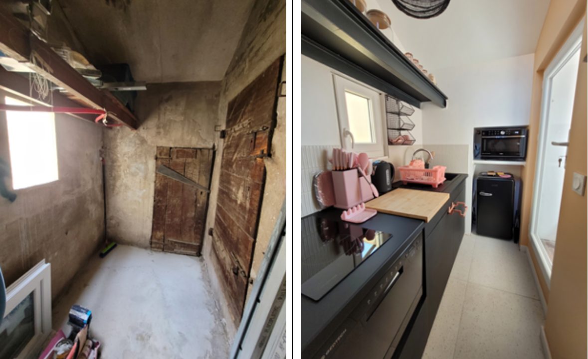 Rénovation pour investir pour la retraite dans un duplex avec terrasse