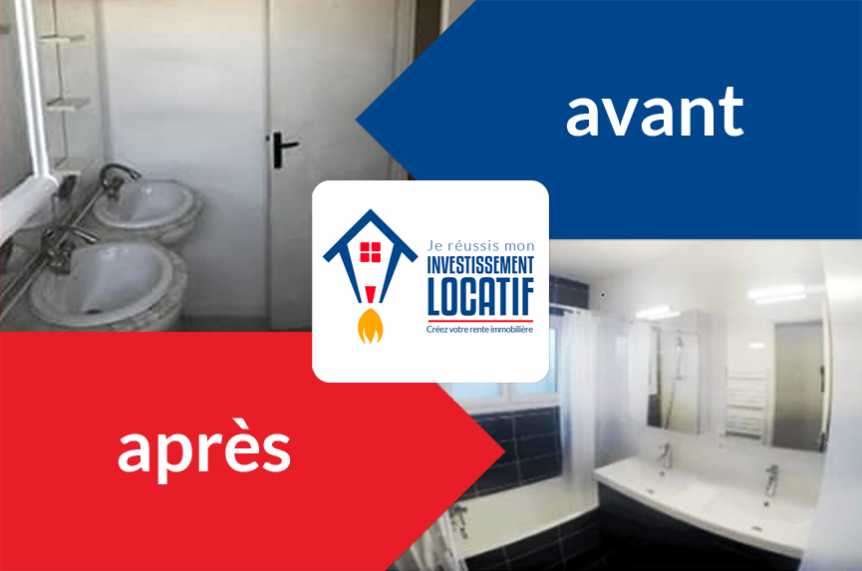 Investissement locatif, photos d`'avant y après