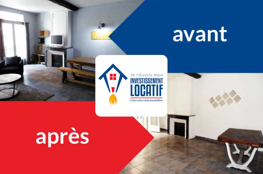 Investissement locatif, photos d`'avant y après