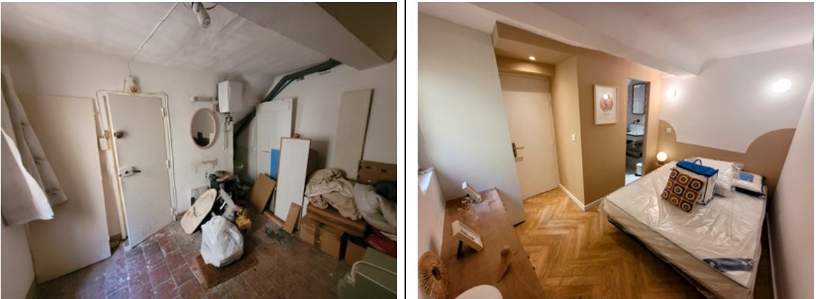 Rénovation pour investir pour la retraite dans un duplex avec terrasse