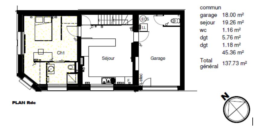 Plans d'une colocation dans une maison rénovée